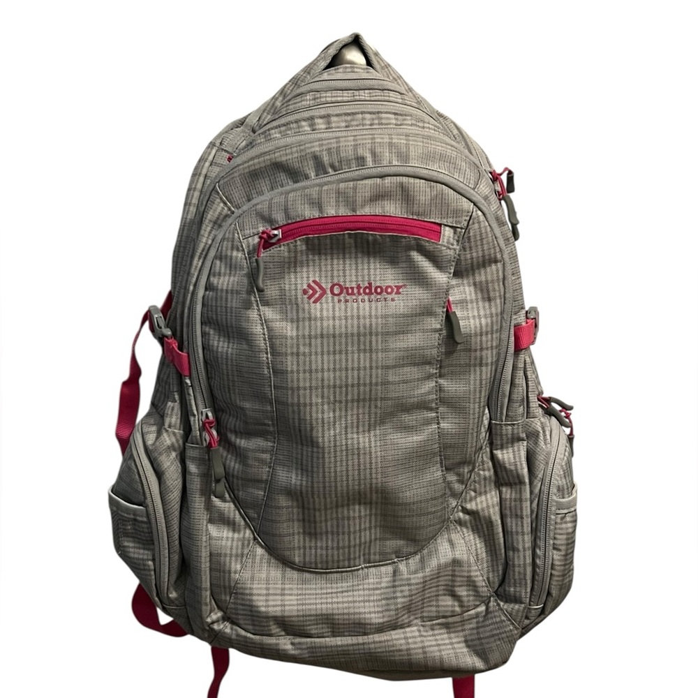 Backpack - Gray and Pink